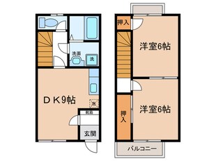 カーサ　フローラの物件間取画像